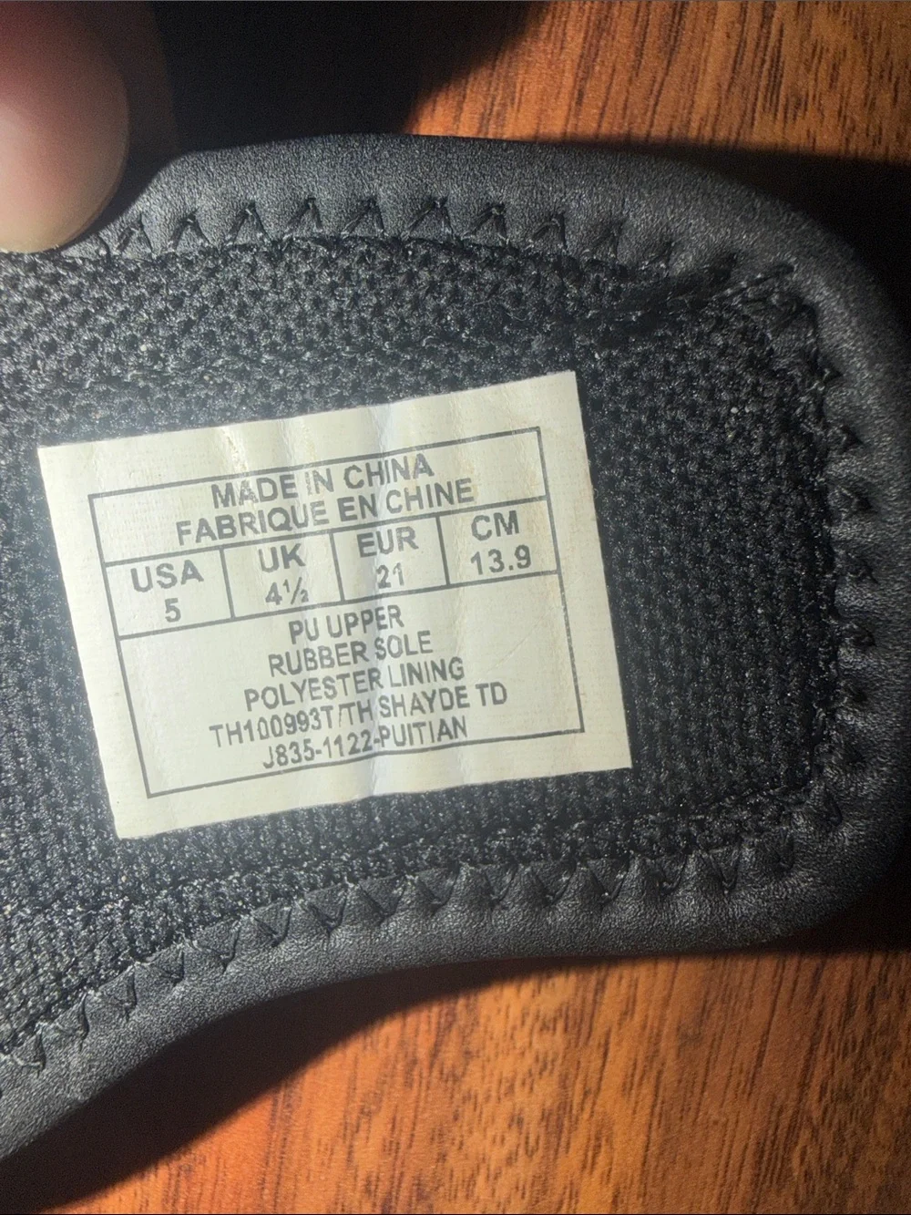 Tommy Hilfiger Black Toddler Sandals with Flag Tabs